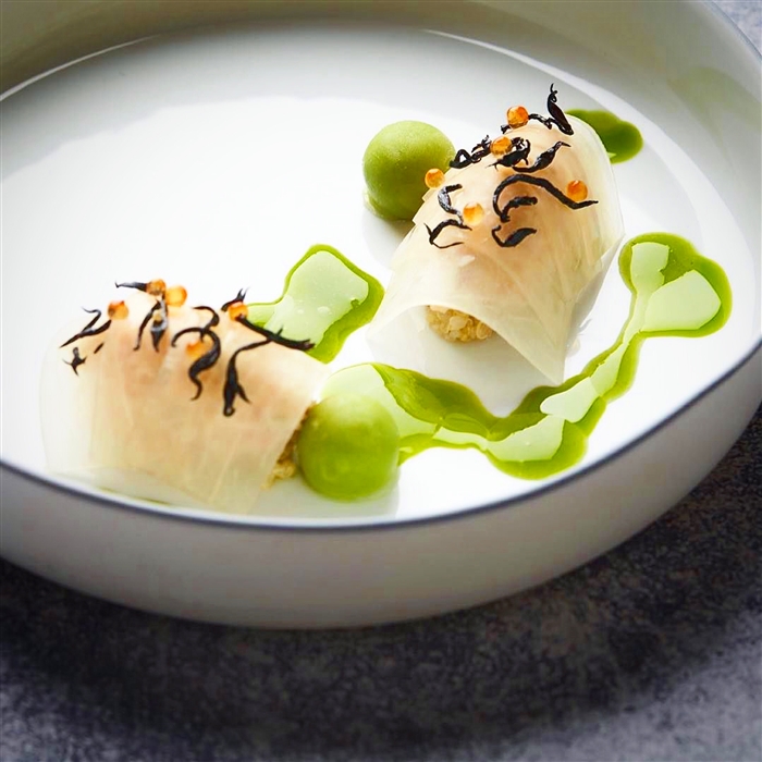 Oyster sorrel by ThreeStarred Michelin Chef Hof van Cleve. Photo by