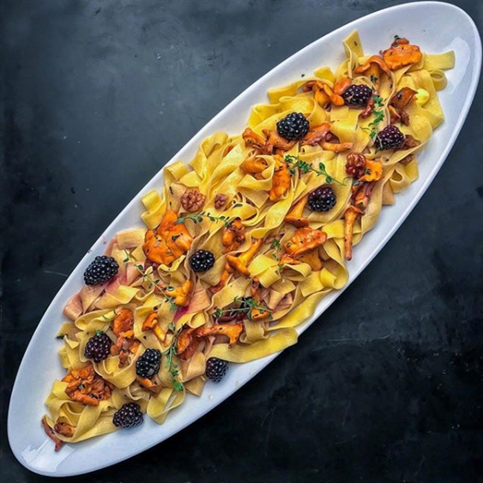 Pappardelle with chanterelles Recipe by XOTCdk cookniche